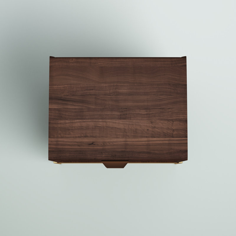 Mercury Row® Gerrity Solid + Manufactured Wood Nightstand & Reviews